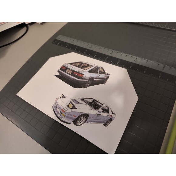Initial D AE86 86 FC FC3S Die Cut Stickers Anime Manga Ryosuke Takumi Drift JDM - Picture 3 of 4